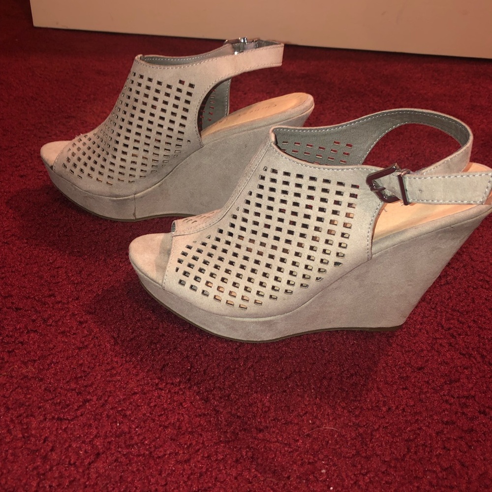 Tan Wedge Heels